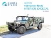 Quinta Studio QD35154 Humvee family 3D-Printed & coloured Interior on decal paper (ICM) 1/35